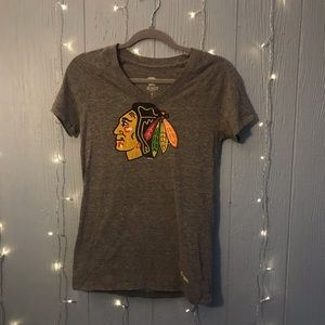 Blackhawks V-neck T Shirt